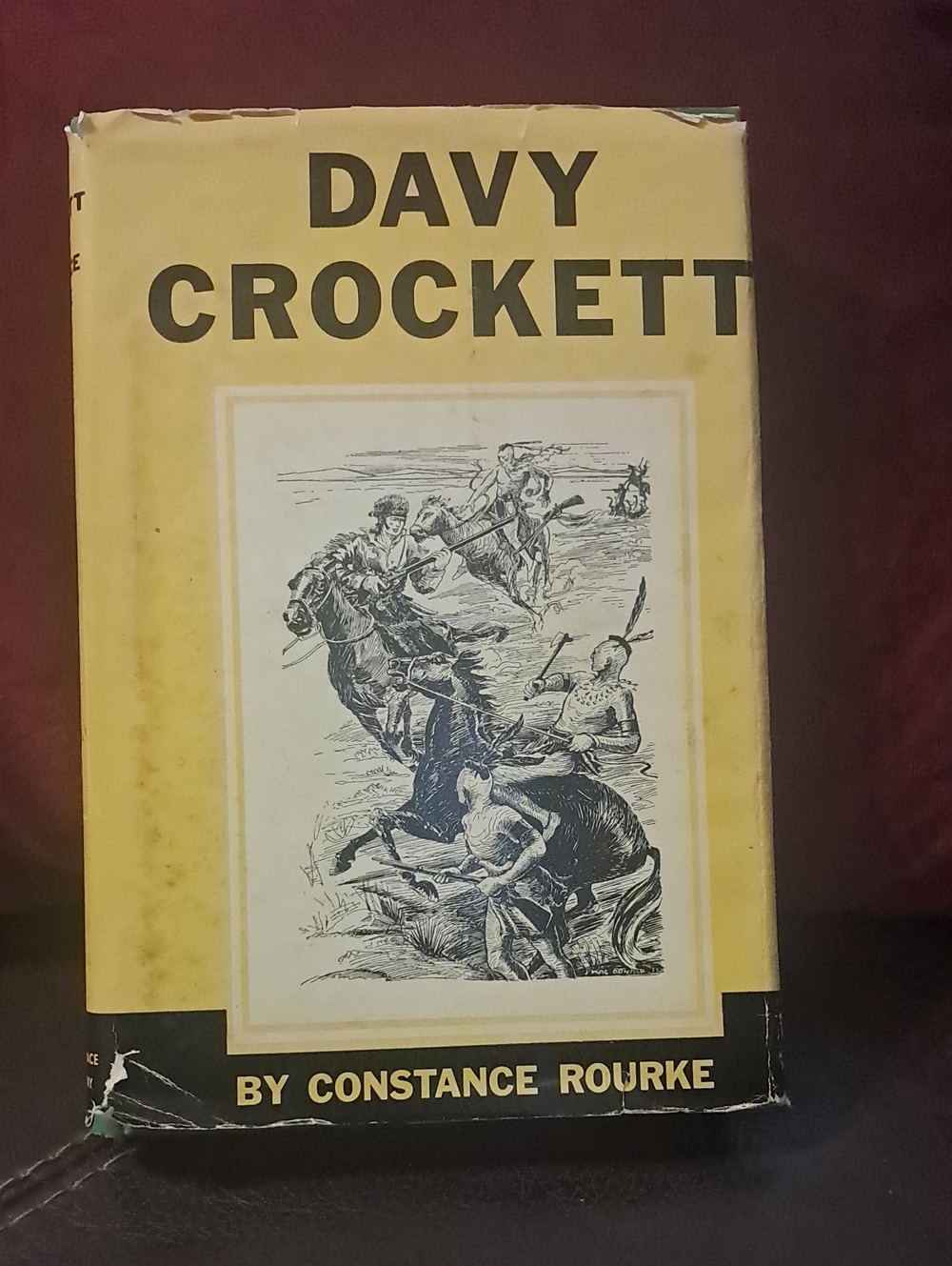 Vintage 1934 Davy Crockett Book with  Dust Jacket By Constance Rourke